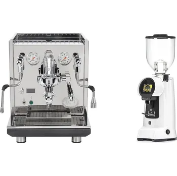 Kávovar ECM Synchronika II + Eureka Helios 75, white
