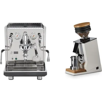 Kávovar ECM Synchronika II + Eureka Mignon Single Dose, White & Oak