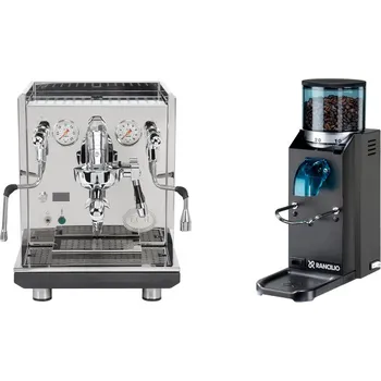 Kávovar ECM Synchronika II + Rancilio Rocky Doserless, black