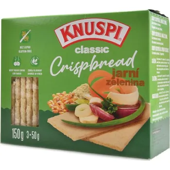 Trvanlivě pečivo Knuspi Classic Crispbread 150 g jarní zelenina