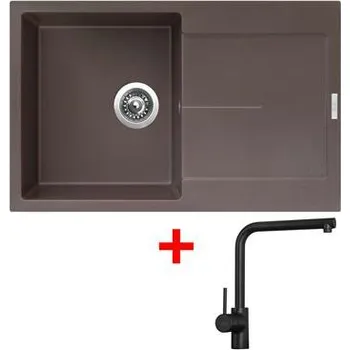 Sinks ULTIMA 790 Marone + Elka černá matná