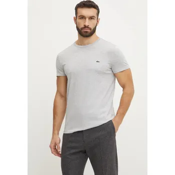 Pánské tričko Bavlněné tričko Lacoste TH6709 šedá 90A, vel. XL