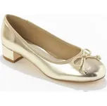 Baleríny na nízkém podpatku zlatavá 36