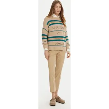 Dámský svetr Weekend Max Mara Svetr Angus 2515361211 Béžová Regular Fit XL