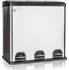 Odpadkový koš Brilanz Savery 48860953 koš na tříděný odpad 3x 20 l nerez/černý