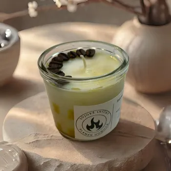 Svíčka Sójová svíčka Plamen domova - "Espresso Escapade" 1