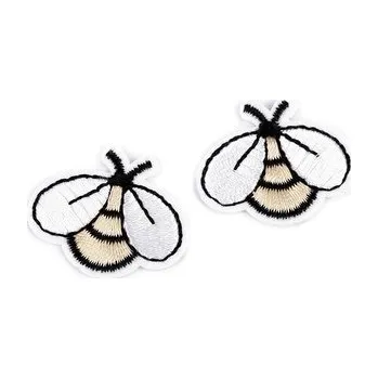 Galanterie Nažehlovačka včela - 10 ks - 1 krémová