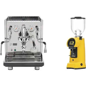 Kávovar ECM Synchronika II + Eureka Helios 75, yellow
