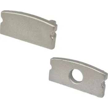 LED lišta Koncovka vestavného profil lištau V15 šedá - Koncovka s otvorem - LED Solution - LP101S-END-HOLE - LP101S-END-HOLE