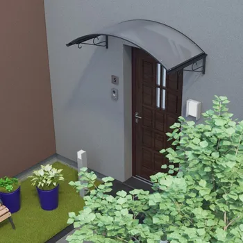 Stříška nad vchodové dveře LANIT PLAST Stříška nad dveře ALBA 140/80 ANTRACIT Varianta: stříška nad dveře LANITPLAST ALBA 140/80 ANTRACIT LG2793