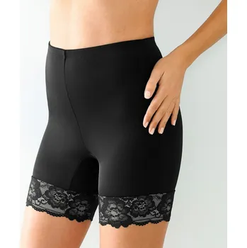 Stahovací kalhotky Tvarující kalhotky panty z mikrovlákna a krajky černá 48