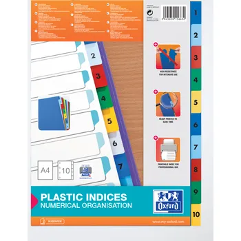 Archivační box Rozřaďovač Oxford A4, 1-10 Index