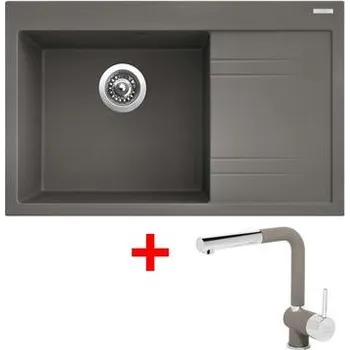 Granitový dřez Sinks RIM 780 L Truffle + Mix 3 P GR