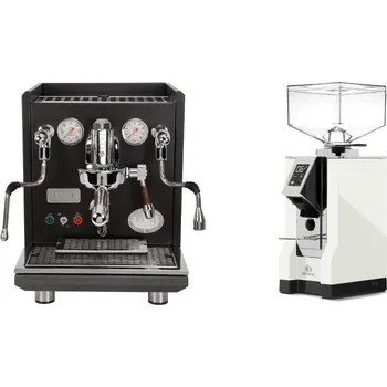 Příprava kávy ECM Synchronika, black, dark walnut + Eureka Mignon Bravo, CR…