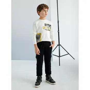 Chlapecké jogger teplákové kalhoty 7536-54 Negro