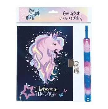Dětské zboží Pamiętnik z kłódką + bransoletka Jednorożec 13