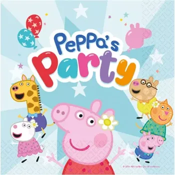 Papírový ubrousek Papírové ubrousky Prasátko Peppa Party 16 ks
