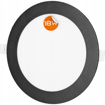 Stropní zapuštěné svítidlo Ecolight 18 W LED černé 4000 K