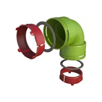 Brilon Octopus AE48c koleno DN90/75 včetně těsnicích kroužků a manžet