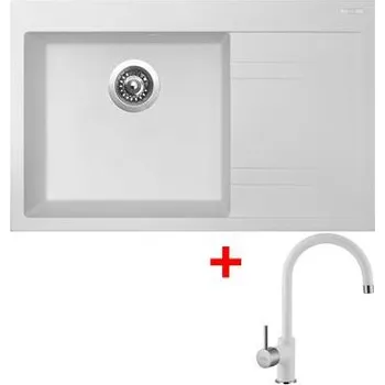 Granitový dřez Sinks RIM 780 L Milk + Vitalia GR