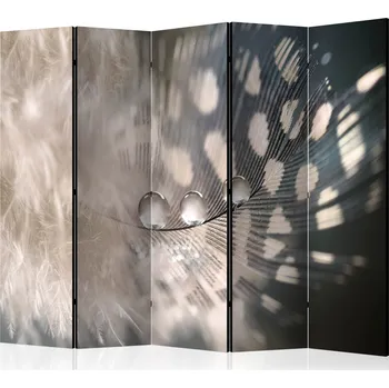 Paraván Paraván - Elegantní pírko II Velikost: 225x172 cm, Provedení: Jednostranný