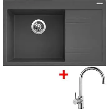 Kuchyňský dřez Sinks RIM 780 L Titanium + Vitalia