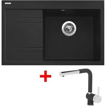 Granitový dřez Sinks RIM 780 P Metalblack + Mix 3 P GR