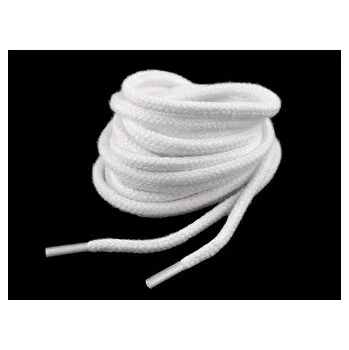 Tkaničky do bot Bavlněné tkaničky do bot, tenisek, mikin délka 120 cm - 10 ks - 1 bílá