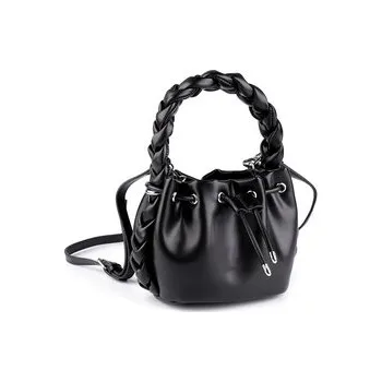 Kabelka Kabelka se spleteným uchem 22x16 cm - 1 ks - 2 černá