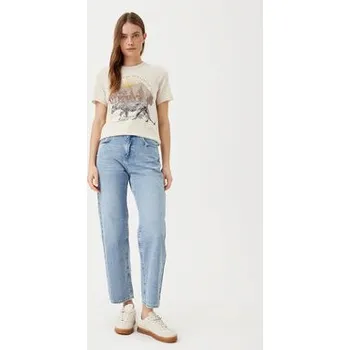 Dámské oblečení ONLY T-Shirt Lucy 15307412 Béžová Regular Fit XS