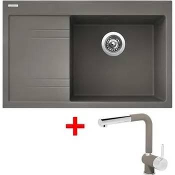 Granitový dřez Sinks RIM 780 P Truffle + Mix 3 P GR