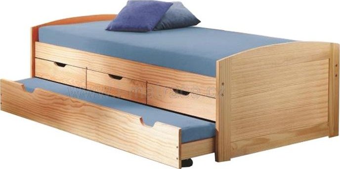 Dřevěná postel Marinella 200x90 Borovice Doprava ZDARMA.