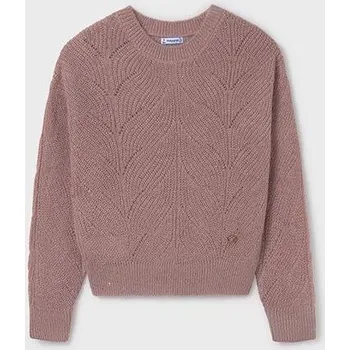 Dívčí svetr dívčí svetr Mayoral pudrový 7303-71 velikost 164