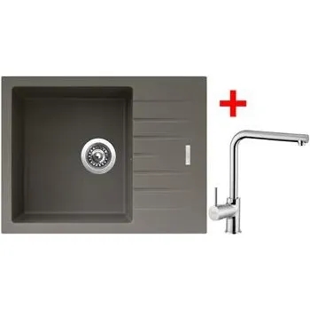 Kuchyňský dřez Sinks PERFECTO 650 Truffle + Elka