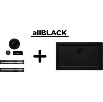 Granitový dřez SCHOCK KIRUNA N-100XL Night All Black Montáž: Horni