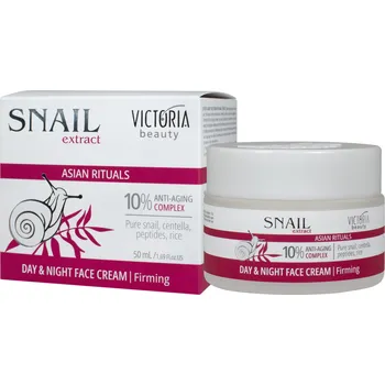 Pleťový krém Victoria beauty Asian Rituals Snail extract Protivráskový zpevňující Denní a noční krém se šnečím extraktem 50 mL