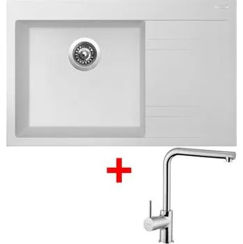 Granitový dřez Sinks RIM 780 L Milk + Elka