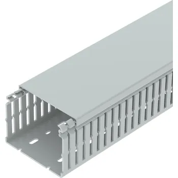 Rozvaděč OBO LKVH N 75100 Propojovací kanál LKVH bezhalogenový 75x100x2000 světle šedá