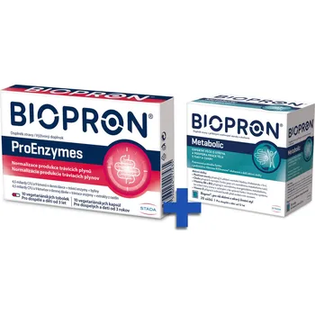 Biopron ProEnzymes 10 tobolek + Biopron Metabolic 20 sáčků