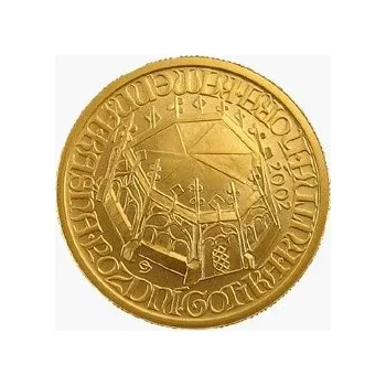 2002 - Zlatá mince Pozdní gotika - kašna v Kutné Hoře, Proof