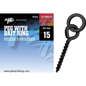 Giants fishing Kolíček s očkem Pegs with Bait Rings 10ks