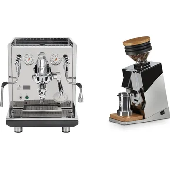 Kávovar ECM Synchronika II + Eureka Mignon Single Dose, Chrome & Oak