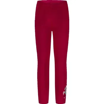 Dívčí legíny Dívčí zateplené legíny Salt and Pepper vínové s koníčkem velikost 122 (5452022801 8671)