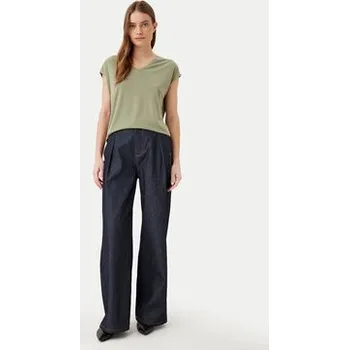 Vila T-Shirt Modala 14074847 Zelená Regular Fit M