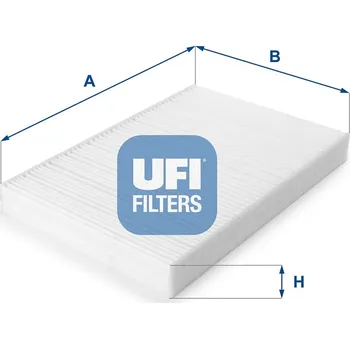 Ventilátor topení a klimatizace Filtr, vzduch v interiéru UFI 53.161.00