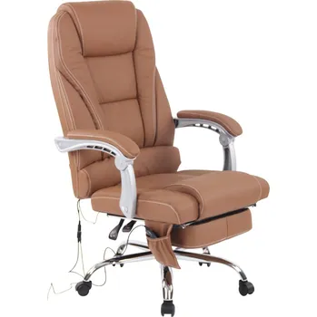 OMAXI Kancelářské křeslo z pravé kůže Pacific s masážní funkcí 450816