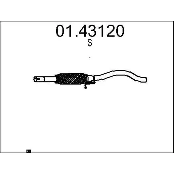 Výfuková trubka Výfuková trubka MTS 01.43120