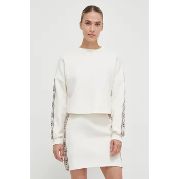 Dámská mikina Mikina Guess CYMONE dámská, béžová barva, s aplikací, V3BQ16 KB3P2 V3BQ16.KB3P2 01X, vel. M