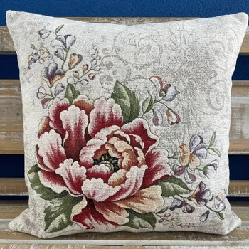 ubrus Texicop s.r.o. Ubrus - GOBELÍNOVÝ - CHENILLE - KVĚT velikost: povlak 42x42 cm