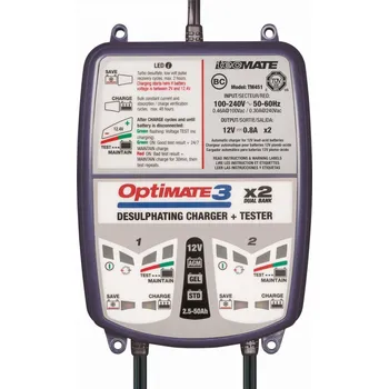 Nabíječka autobaterie Tecmate Optimate Nabíječka na gelové baterie OPTIMATE 3 x 2 Dual Bank